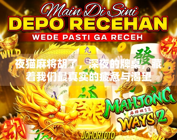 夜猫麻将胡了，深夜的牌桌，藏着我们最真实的疲惫与渴望