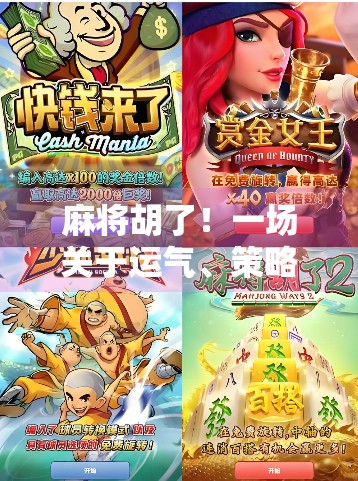 麻将胡了！一场关于运气、策略与人性的微型人生实验