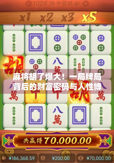 麻将胡了爆大！一局牌局背后的财富密码与人性博弈