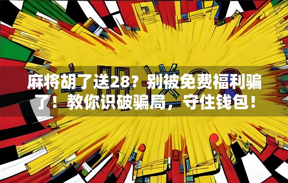 麻将胡了送28？别被免费福利骗了！教你识破骗局，守住钱包！