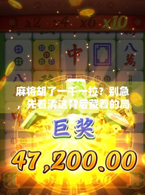麻将胡了一千一拉？别急，先看清这背后藏着的局！