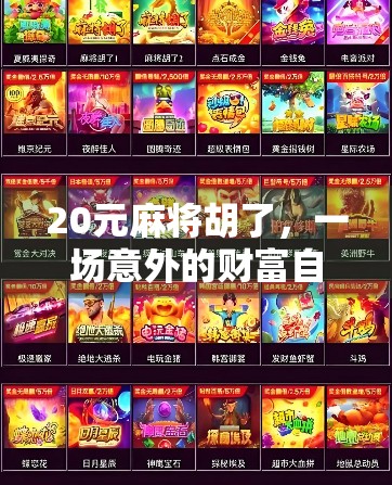 20元麻将胡了，一场意外的财富自由梦碎记